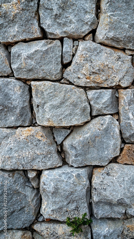 Layers of light gray stones create a beautiful, textured wall that exudes a timeless charm. Nature's artistry shines through the rugged surfaces, inviting admiration Layers of light gray stones create a beautiful, textured wall that exudes a timeless charm. Nature's artistry shines through the rugged surfaces, inviting admiration