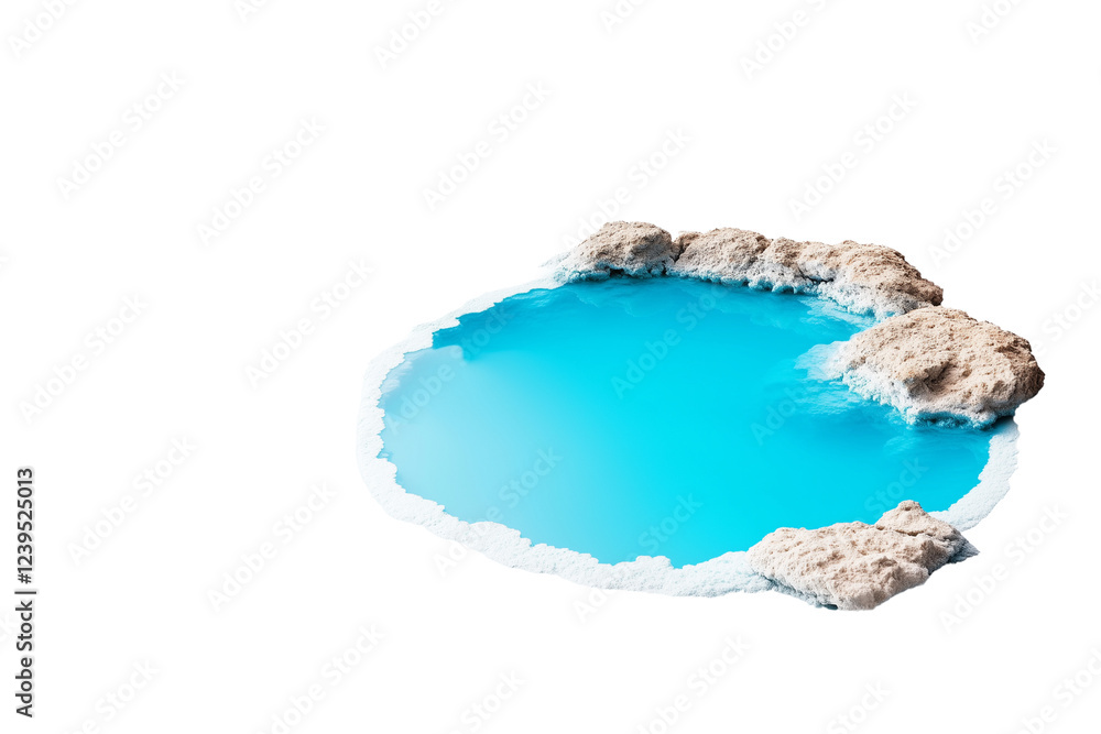 Naklejka premium Lagoon isolated