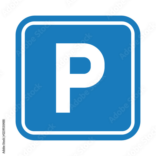 car parking sign vector illustration. traffic and transportation element graphic. car parking symbol