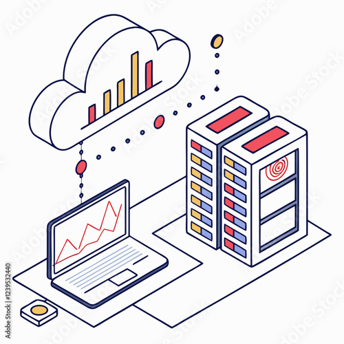 Big data cloud storage with analytical graphs overlay