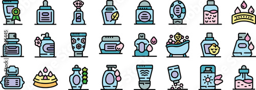 Diverse collection of cosmetic products catering to skincare, haircare, body care, and hygiene needs, enhancing beauty and overall wellness