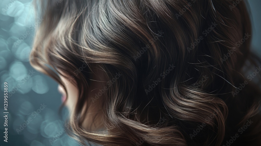 A relaxed back hairstyle with soft waves cascading down A relaxed back hairstyle with soft waves cascading down