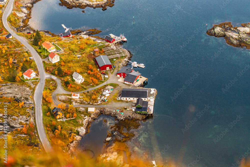 Naklejka premium Archipelag Lofoten Islands Norway Nordland Arctic Circle