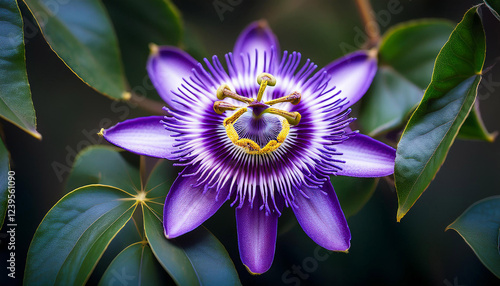 purple passionflower close up photo