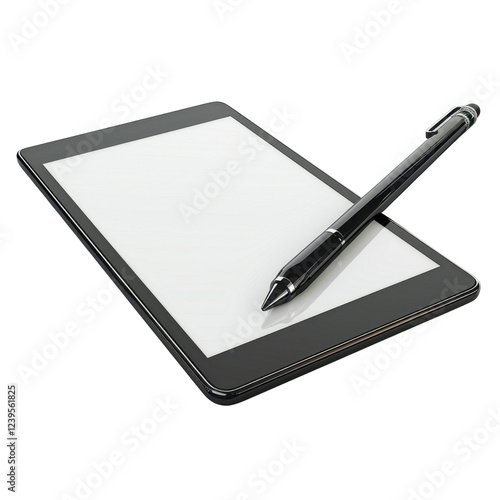 Wallpaper Mural Digital tablet with stylus pen on blank screen, ideal for creative work and note taking. Perfect for artists and professionals seeking modern tool for digital tasks Torontodigital.ca