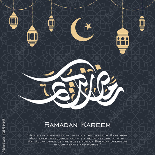 Design and layout Ramadan kareem card