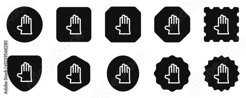 Editable rubber glove vector icon. Industry, household, gardening, landscaping. Part of a big icon set family. Perfect for web and app interfaces, presentations, infographics, etc