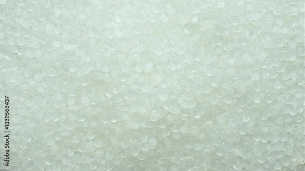 Polypropylene granule close-up background texture Polypropylene granule close-up background texture
