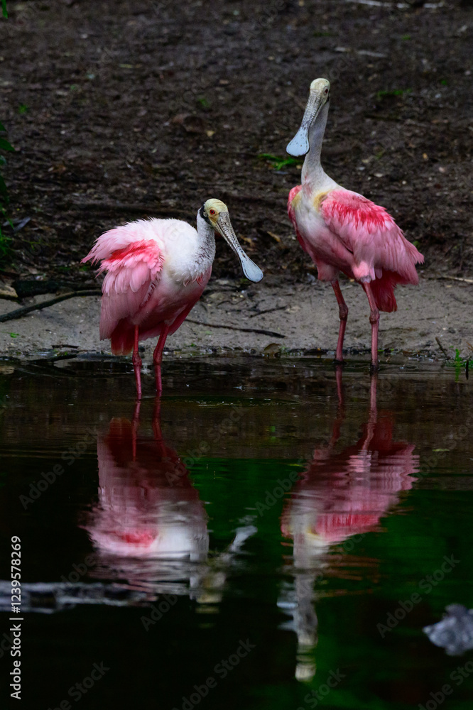 North America, USA, Florida, St. Augustine, Roseate Spoonbill North America, USA, Florida, St. Augustine, Roseate Spoonbill