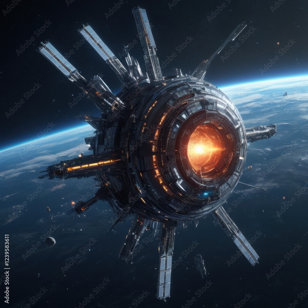 Obraz premium spaceship in space