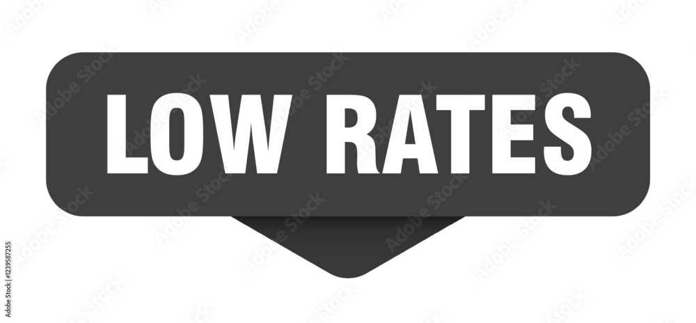 low rates sticker. low rates sign on transparent background low rates sticker. low rates sign on transparent background