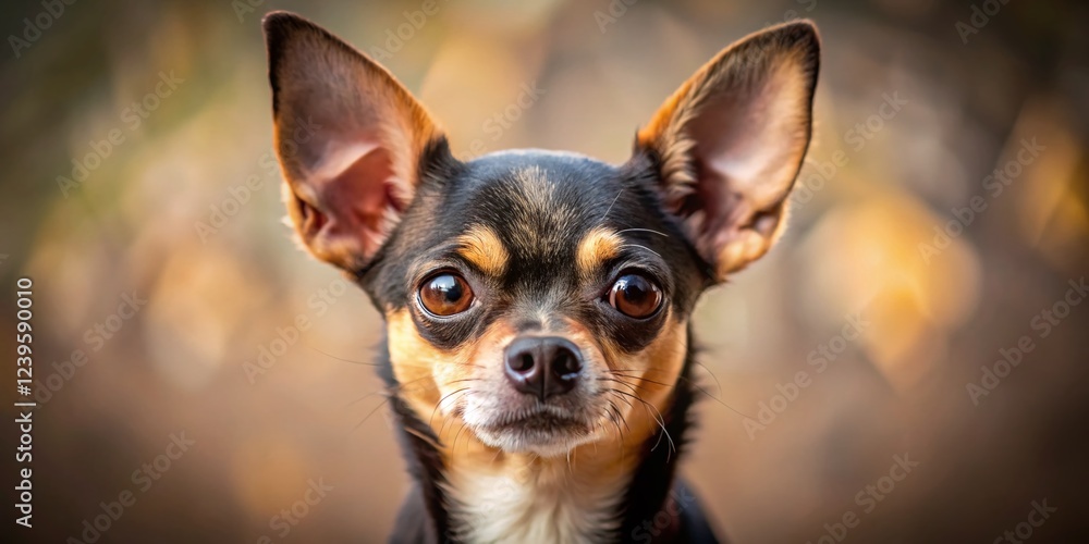 Adorable Chihuahua Portrait with Sharp Focus Adorable Chihuahua Portrait with Sharp Focus