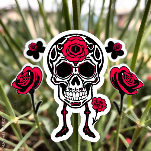 Day of the Dead sticker photo