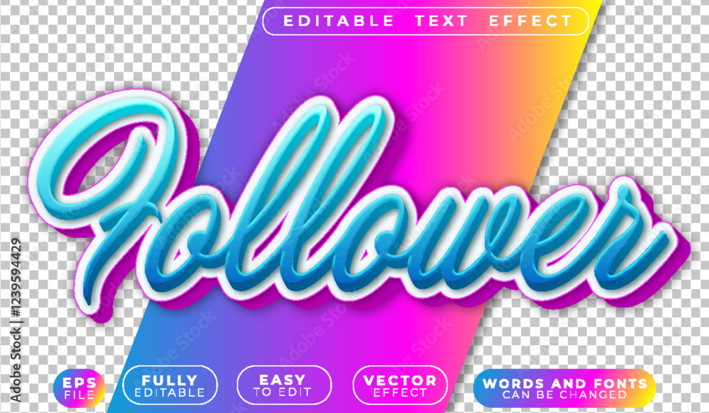 Follower Social Media Likes Fully Editable Vector Text File Follower Social Media Likes Fully Editable Vector Text File