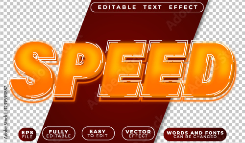 Speed Race Fast Driver Fully Editable Vector Text File