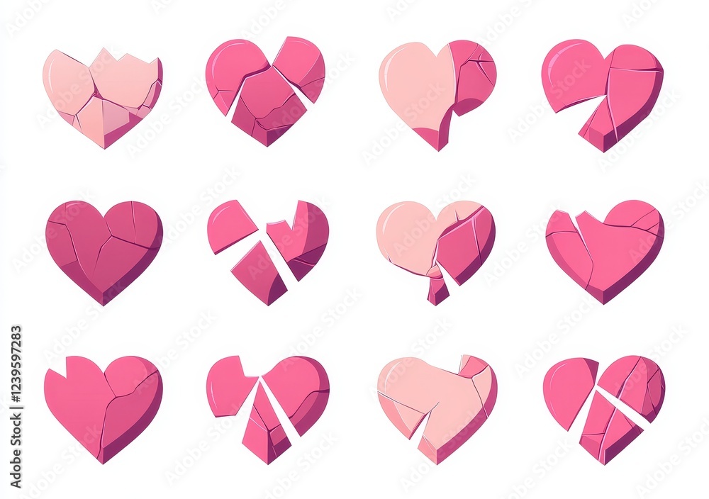 set of hearts set of hearts