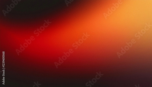 Dark red orange black abstract grainy background glowing vibrant color gradient shape noise texture poster header banner cover design