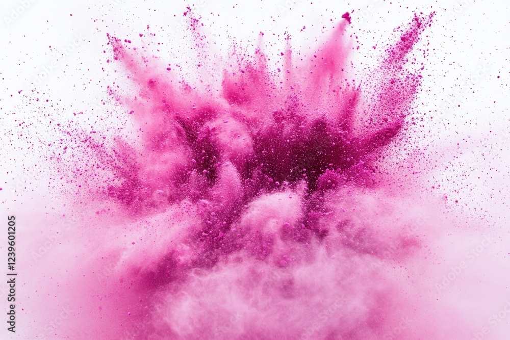 Pink confetti explosion used for celebrations and festivals. Pink confetti explosion used for celebrations and festivals.