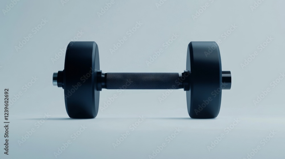Contemporary matte black fitness dumbbell Contemporary matte black fitness dumbbell