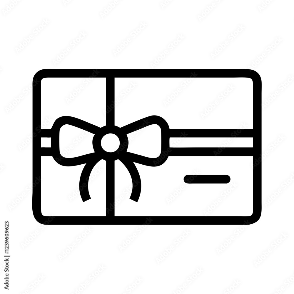 Minimalist Gift Card Icon: Elegant Ribbon Design for Festive Branding & Promotions ui ux bow app sale Minimalist Gift Card Icon: Elegant Ribbon Design for Festive Branding & Promotions ui ux bow app sale
