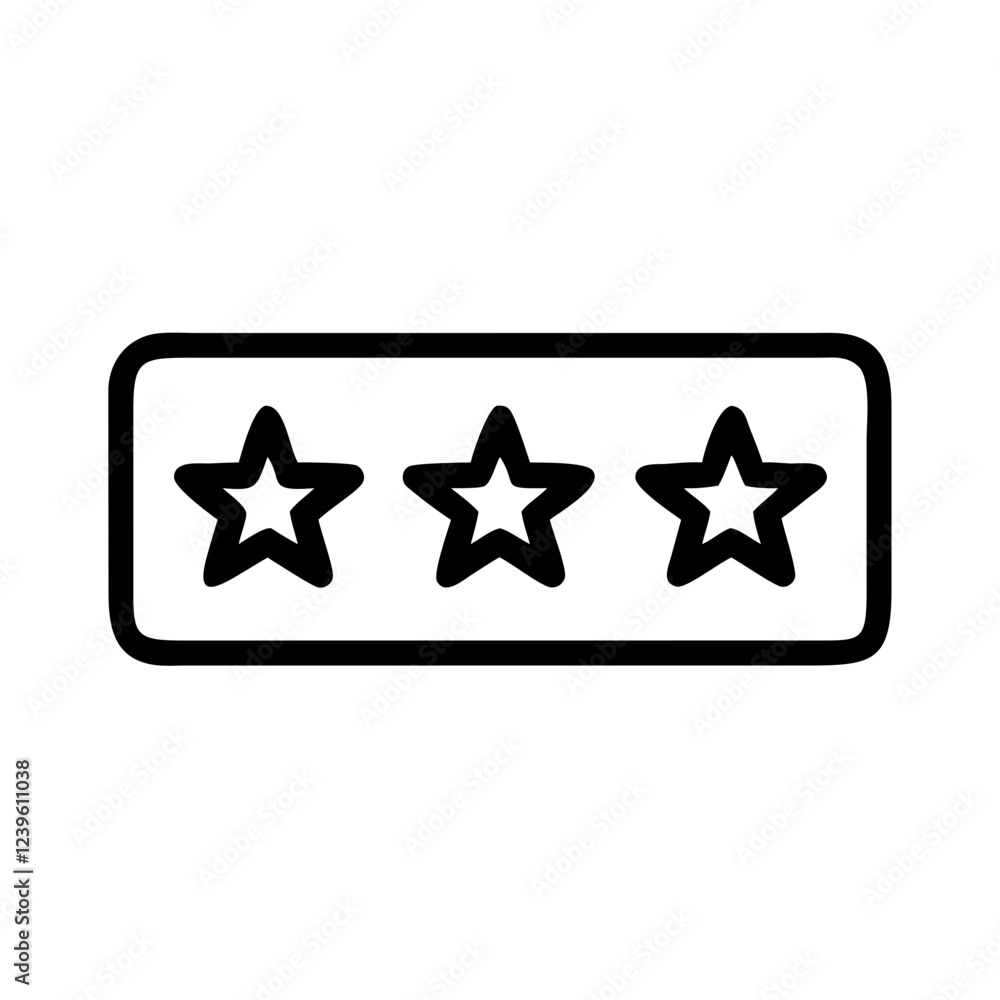 Minimalist Star Rating Icon: Five Stars in a Row, Perfect for User Reviews and Feedback Systems, Minimalist Star Rating Icon: Five Stars in a Row, Perfect for User Reviews and Feedback Systems,