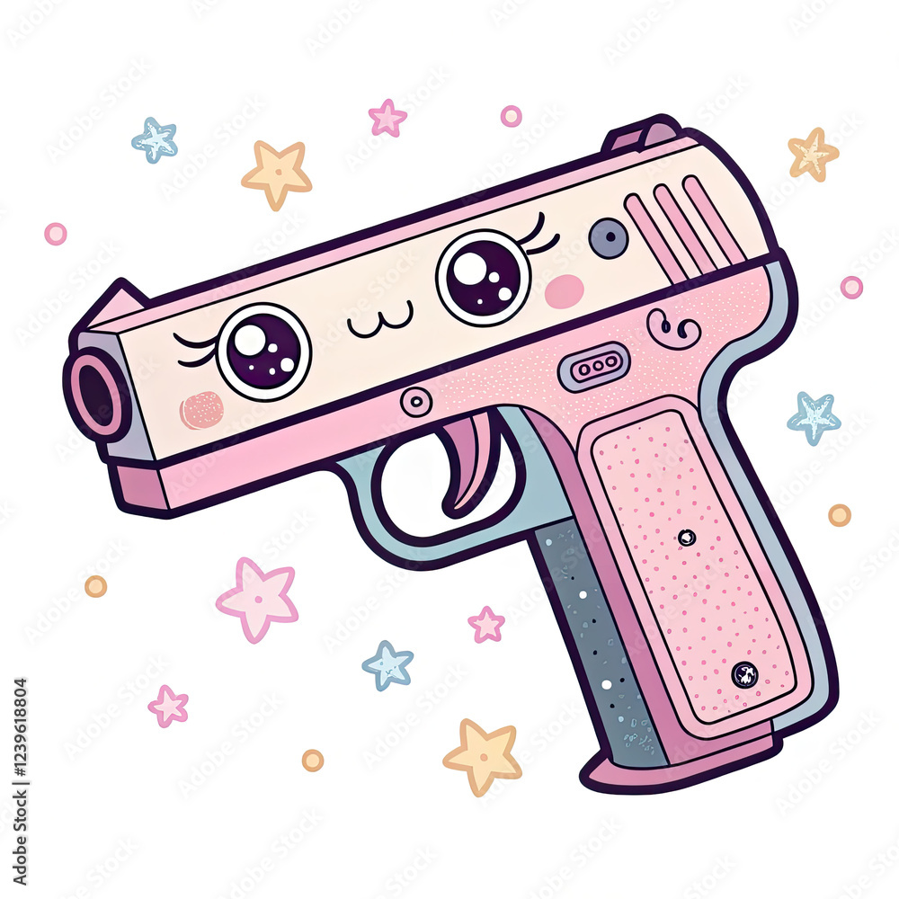 gun isolated on white background gun isolated on white background