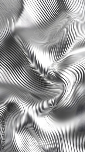 Wallpaper Mural Abstract Silver Wave Pattern Torontodigital.ca