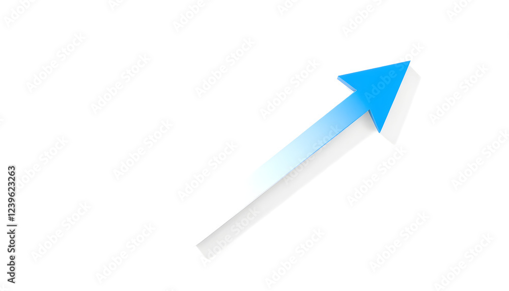 Leadership concept, blue leader arrow leading white arrows, on white background with empty copy space on left side. 3D Rendering , with white tonespng Leadership concept, blue leader arrow leading white arrows, on white background with empty copy space on left side. 3D Rendering , with white tonespng