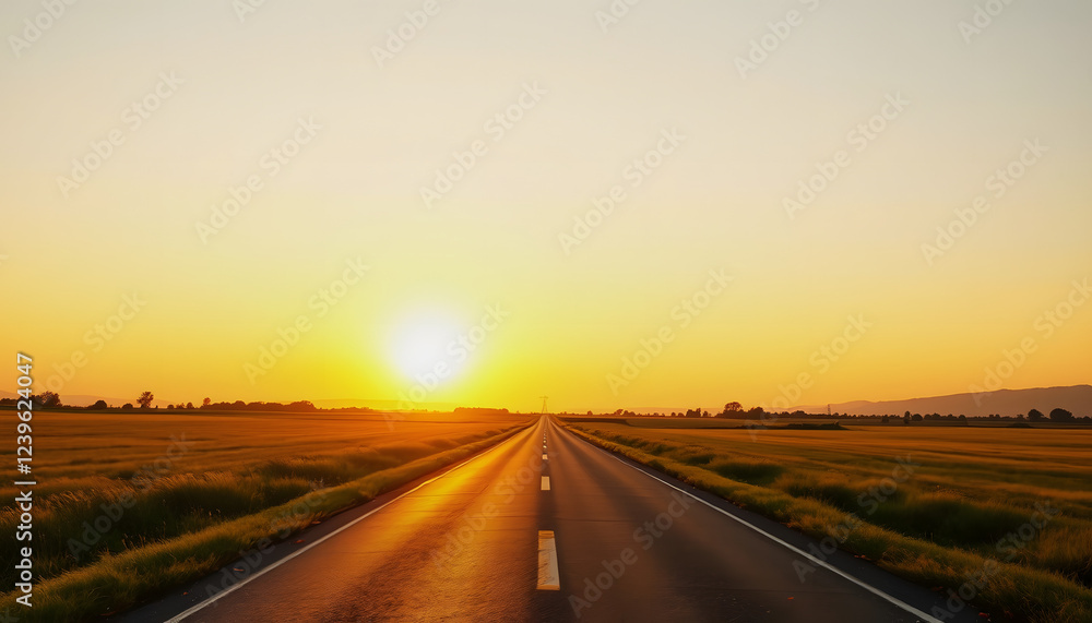 Road Leading Into A Sunset , with white tonespng Road Leading Into A Sunset , with white tonespng