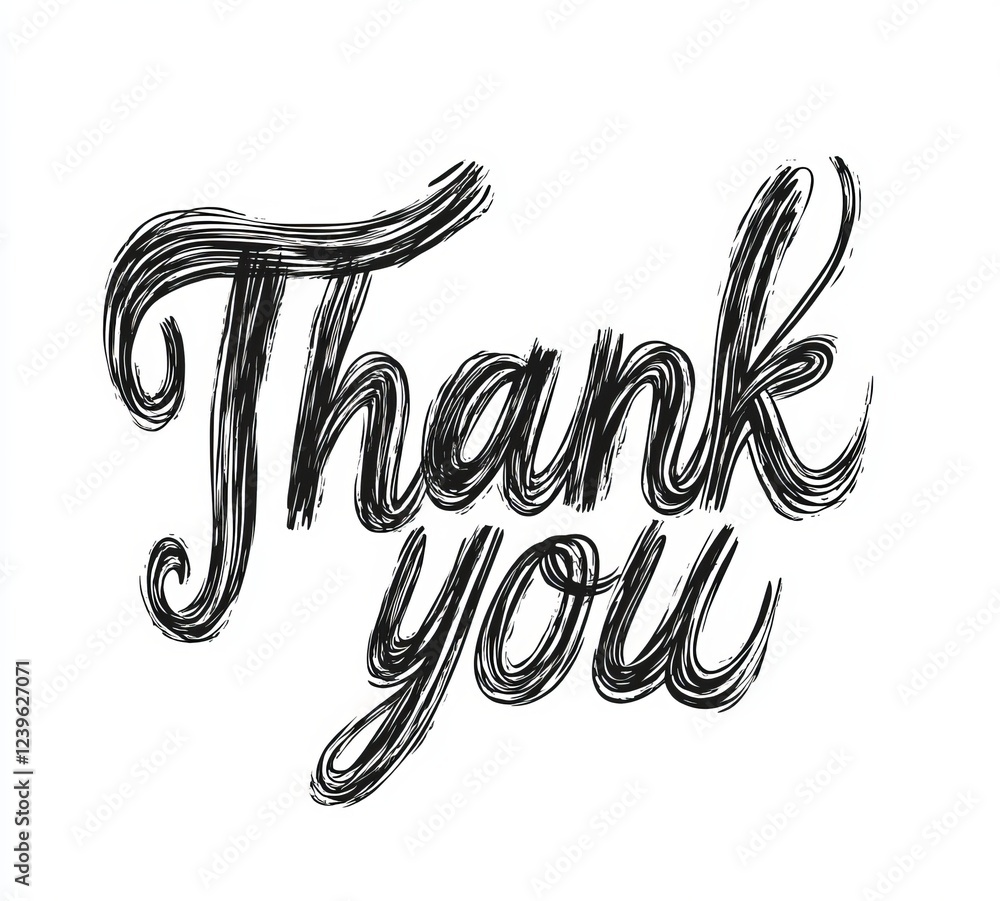 Obraz premium hand drawn font