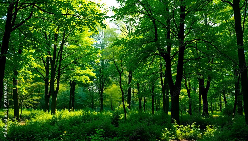 Fototapeta premium Green Trees on transparent background. are Forest and foliage in summer for both printing and web pages with cut path and alpha channel , with white tonespng