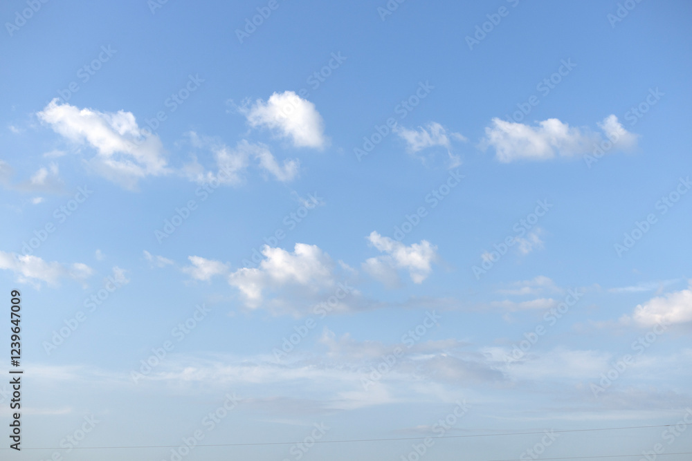 Sky replacement golden sunset clouds blue