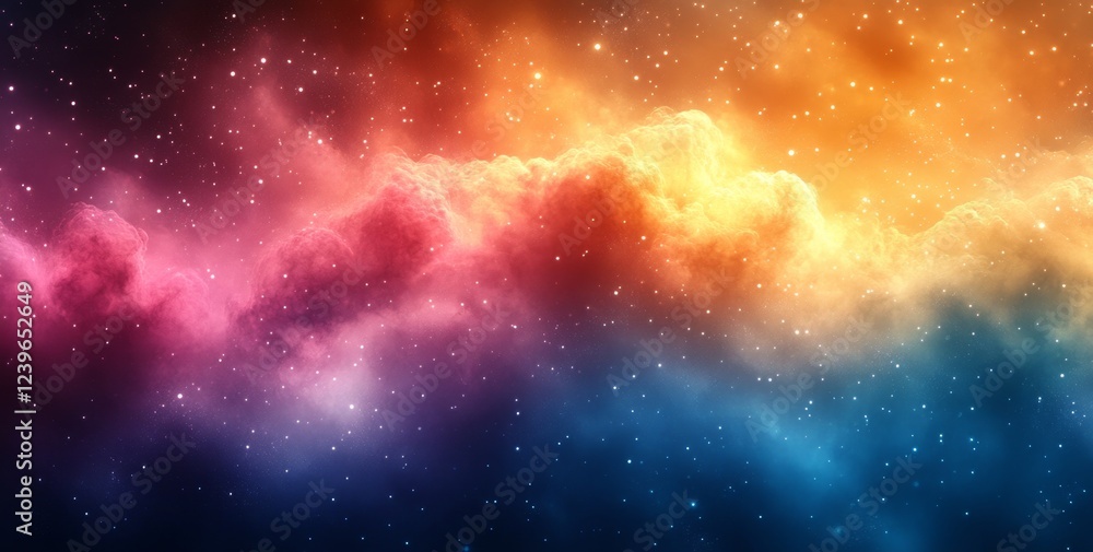 Naklejka premium Colorful Rainbow Gradient Background