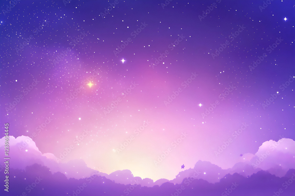 Fototapeta premium purple galaxy nebula