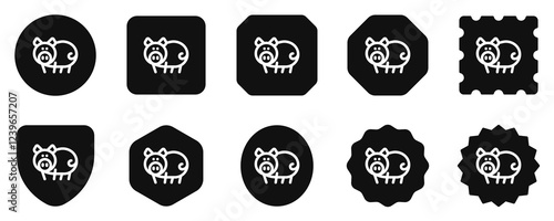 Editable pig, sow, boar vector icon. Animal, farm, livestock. Part of a big icon set family. Perfect for web and app interfaces, presentations, infographics, etc