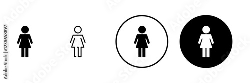 Female icon vector. woman sign and symbol