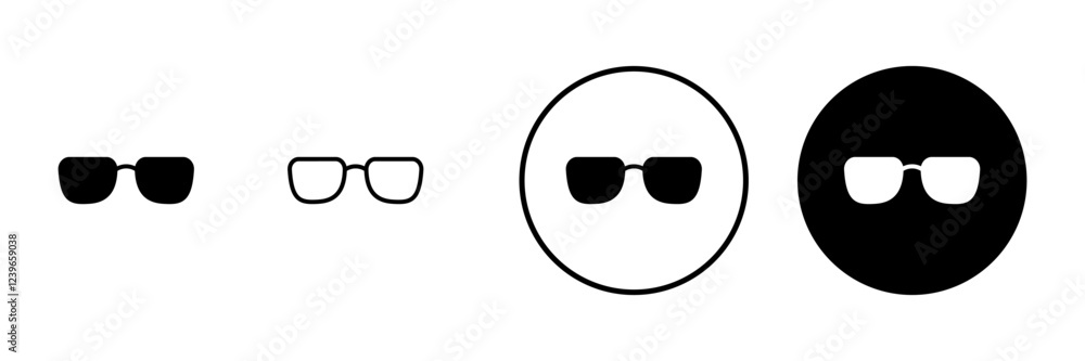 Glasses icon vector. Glasses sign and symbol Glasses icon vector. Glasses sign and symbol