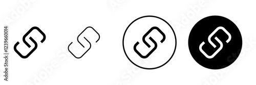 Link icon vector. Hyperlink chain sign and symbol