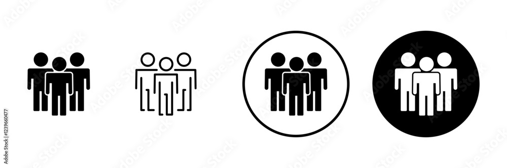 people icon vector. person sign and symbol. User Icon vector