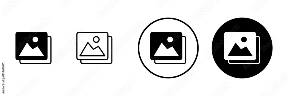 Picture icon vector. photo gallery sign and symbol. image icon Picture icon vector. photo gallery sign and symbol. image icon