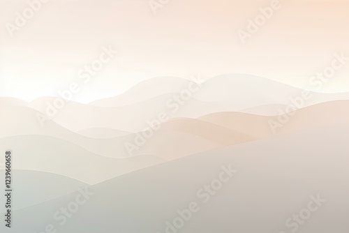 mountains in the fog