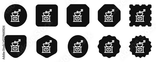 Editable coffee grinder vector icon. Cafe, coffee shop, restaurant, drink, beverages. Part of a big icon set family. Perfect for web and app interfaces, presentations, infographics, etc