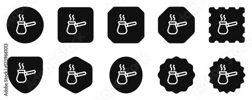 Editable ibrik, turkish coffee pot vector icon. Cafe, coffee shop, restaurant, drink, beverages. Part of a big icon set family. Perfect for web and app interfaces, presentations, infographics, etc