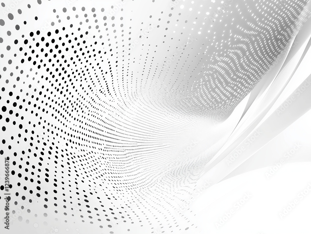 abstract technology background features a striking combination of white light and grey tones, evoking a space design concept with a halftone style abstract technology background features a striking combination of white light and grey tones, evoking a space design concept with a halftone style