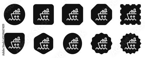 Editable cruise ship vector icon. Part of a big icon set family. Perfect for web and app interfaces, presentations, infographics, etc