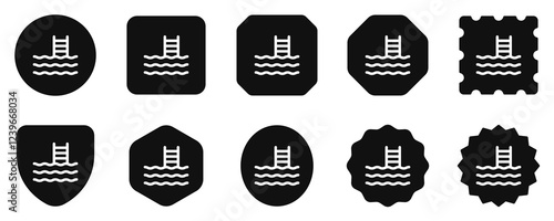 Editable swimming pool vector icon. Part of a big icon set family. Perfect for web and app interfaces, presentations, infographics, etc