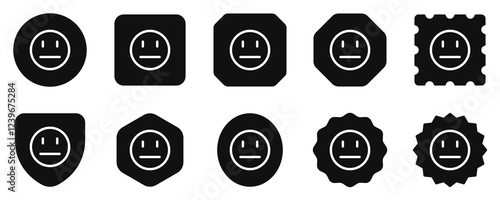 Editable neutral, poker face vector icon. Part of a big icon set family. Perfect for web and app interfaces, presentations, infographics, etc