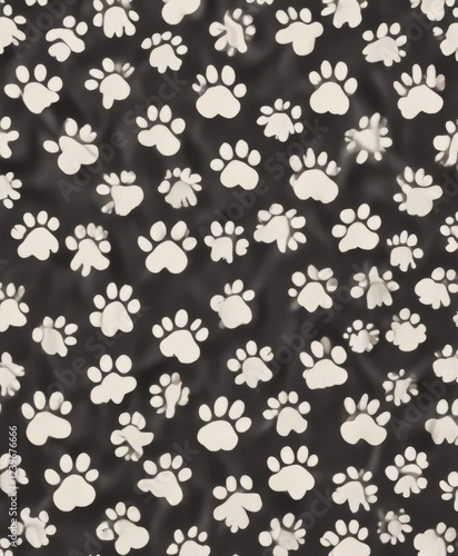 Wallpaper Mural Bone pattern dog paw doodle seamless wallpaper background,  isolated wallpaper, ,  seamless pattern Torontodigital.ca