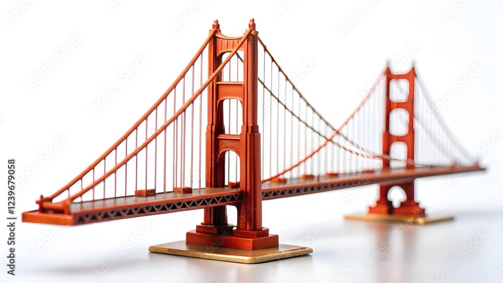 Fototapeta premium Golden Gate Bridge Model
