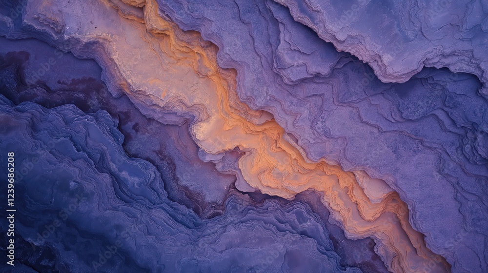 Naklejka premium Abstract Purple Orange Textured Background With Swirling Patterns